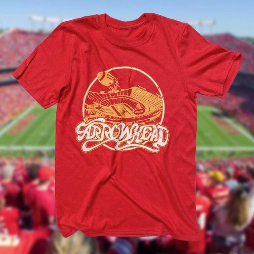 Arrowhead Stadium Inspired Kc Chiefs Kansas City Chiefs Fu Shirt 90S
